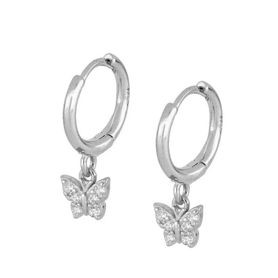 Joyas Plata Joyeria Luis Luna | Aros Mariposa Plata