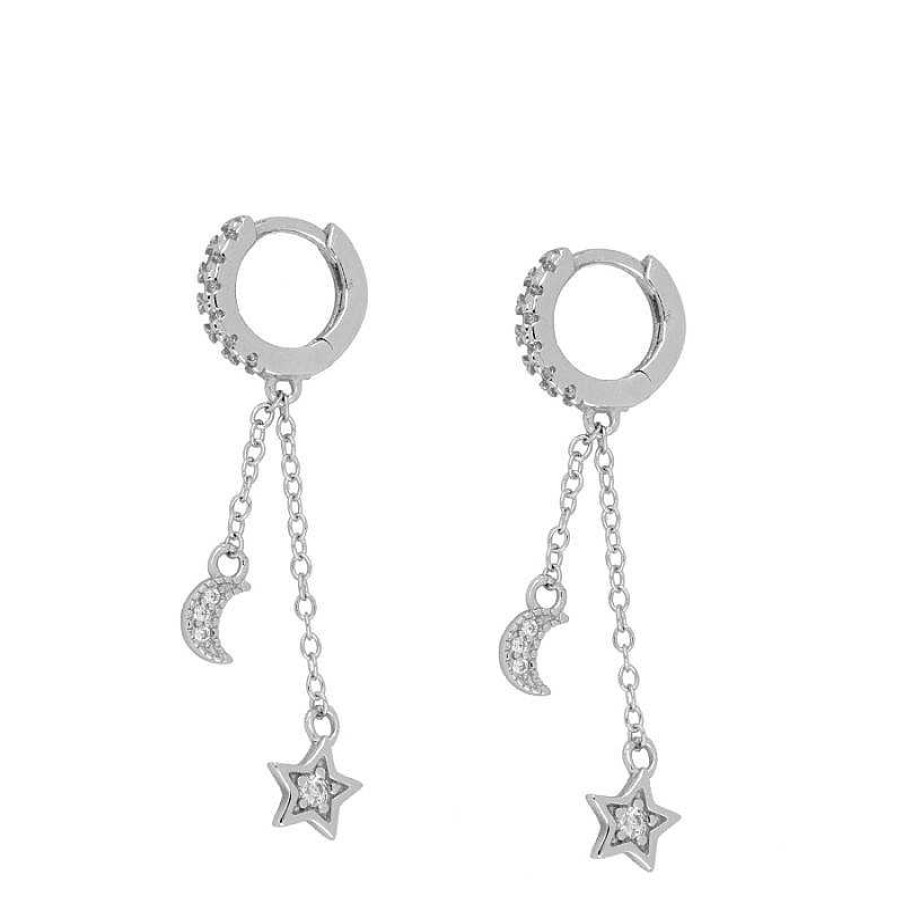 Joyas Plata Joyeria Luis Luna | Aros Lunestar Plata