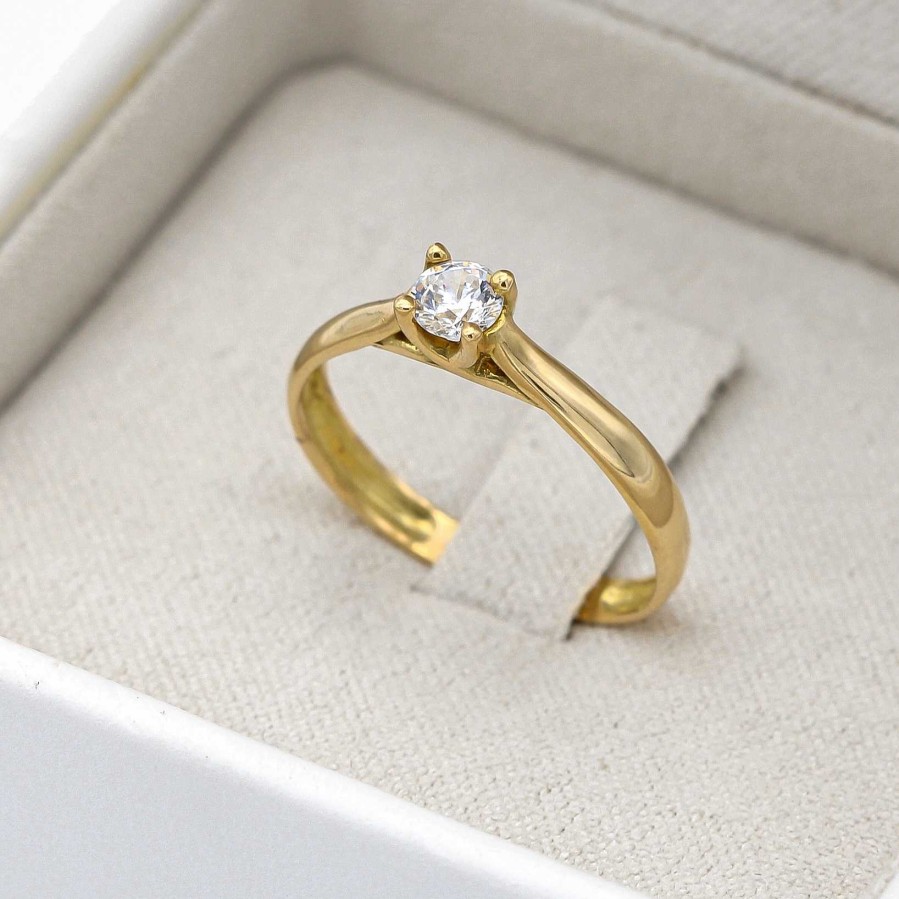 Boda Joyeria Luis Luna | Anillo Natalie Diamante 0,20Ct G-Si Oro 18K