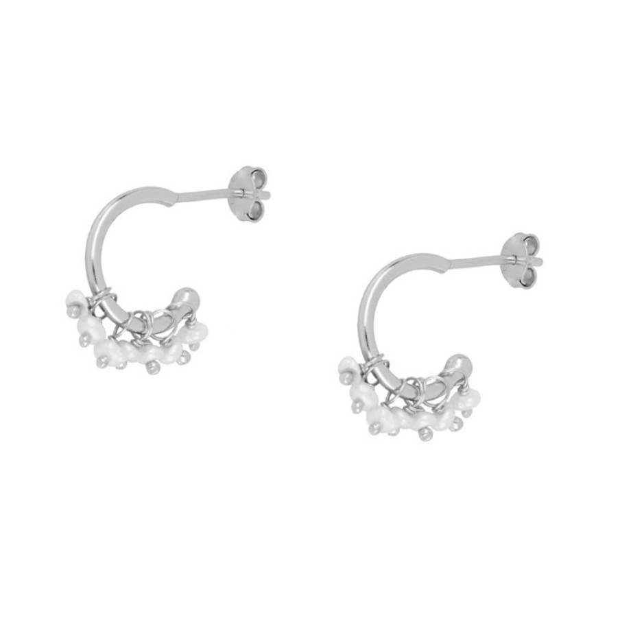 Joyas Plata Joyeria Luis Luna | Aros Jaipur Perlas Plata