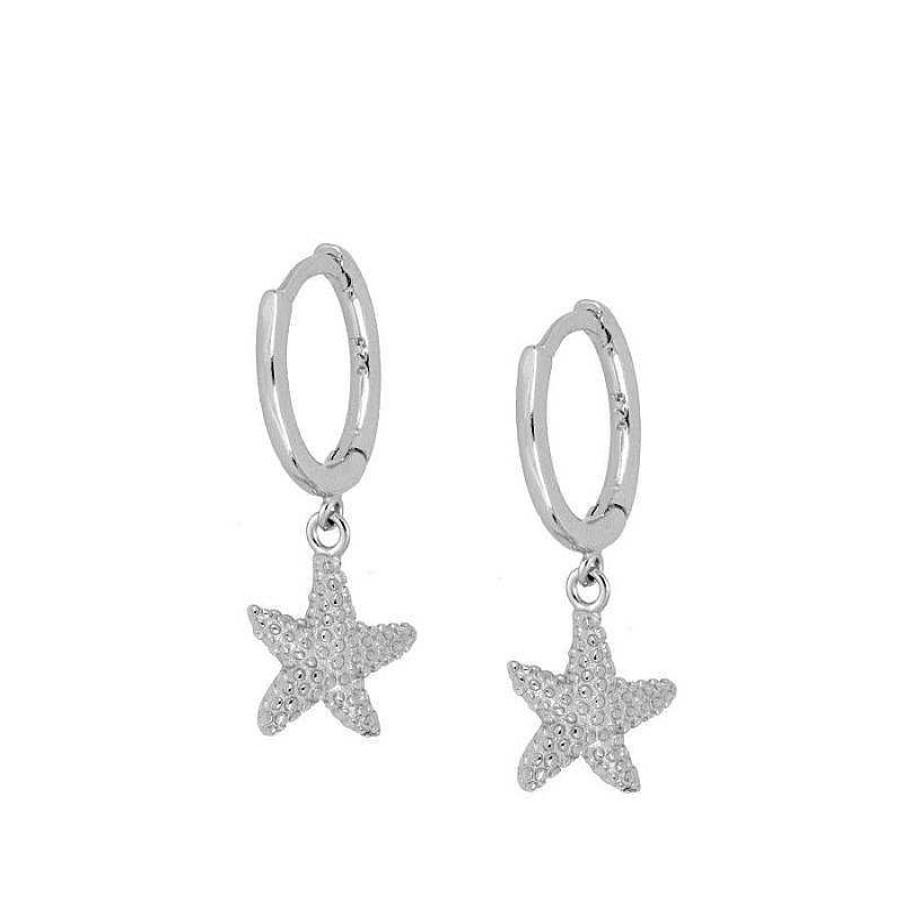 Joyas Plata Joyeria Luis Luna | Aros Estrella De Mar Plata