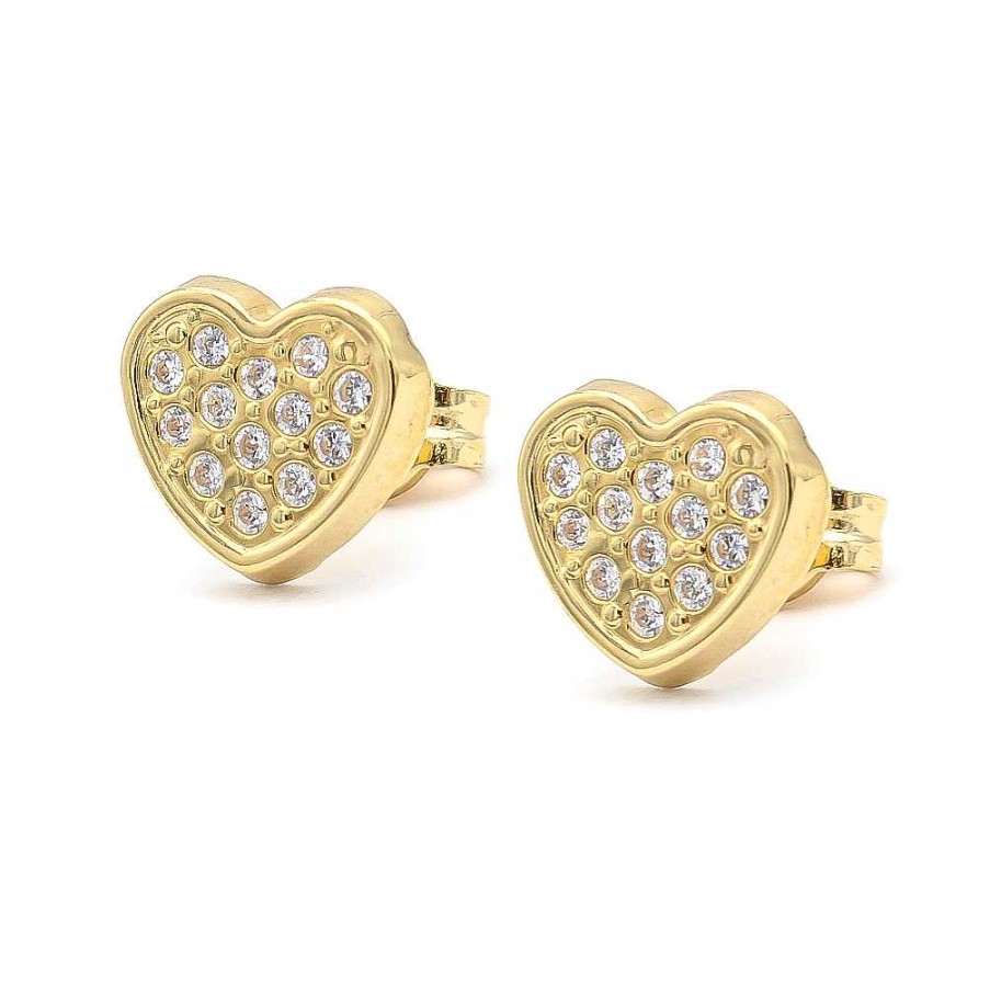 Joyas Oro 18K Joyeria Luis Luna | Pendientes Heart Oro 18K