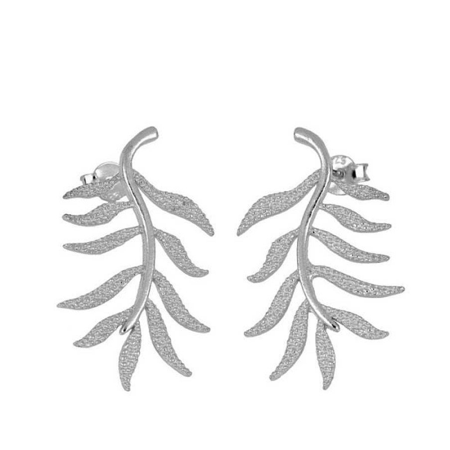 Joyas Plata Joyeria Luis Luna | Pendientes Leaves Plata