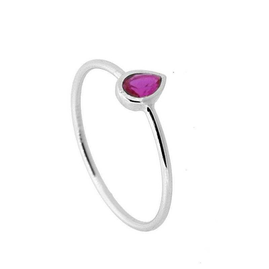 Joyas Plata Joyeria Luis Luna | Anillo Belisa Pink Plata