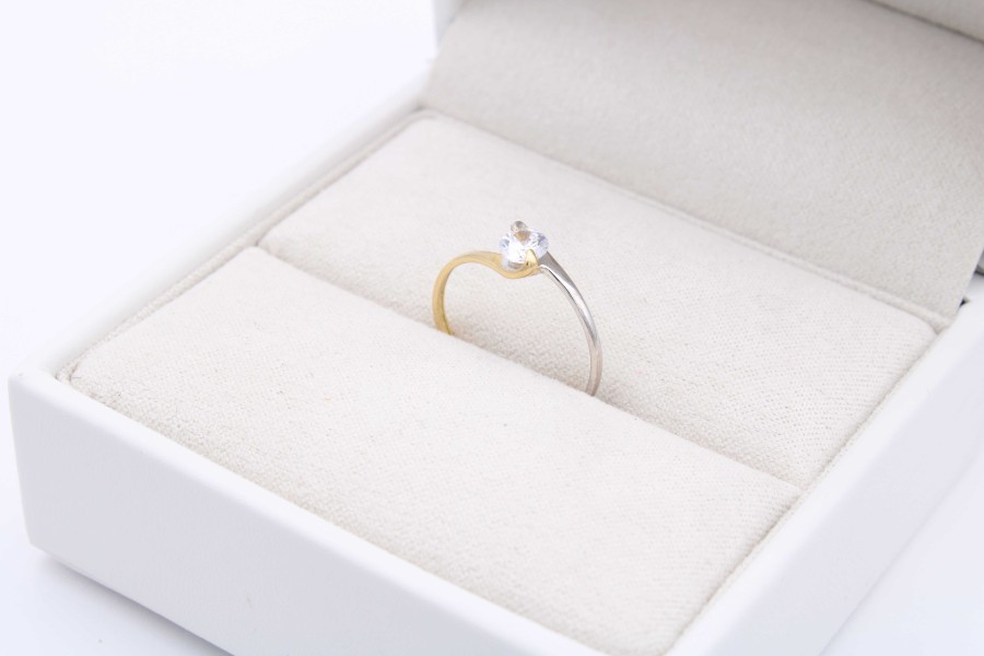 Boda Joyeria Luis Luna | Anillo Angel Oro Bicolor 18K