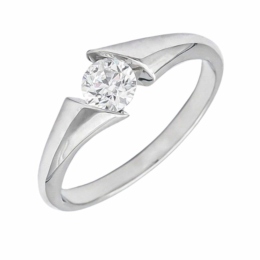 Boda Joyeria Luis Luna | Anillo Unity Diamante 0,51Ct F-Gia Oro Blanco 18K