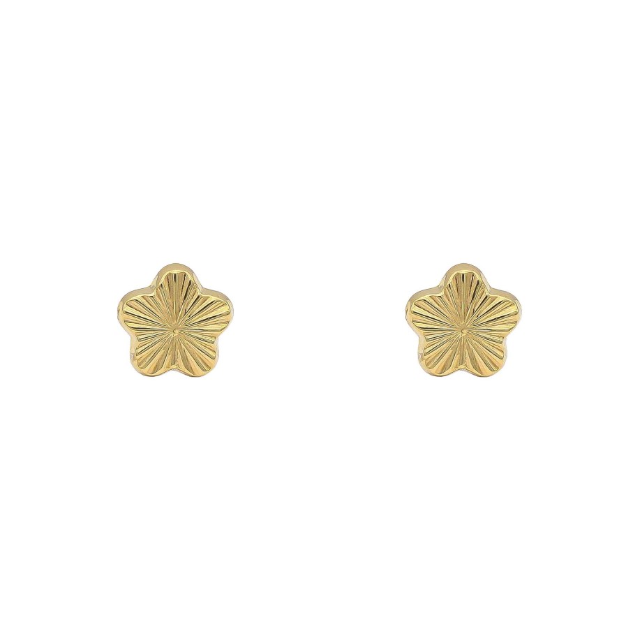 Joyas Oro 18K Joyeria Luis Luna | Pendientes Floreil Oro 18K