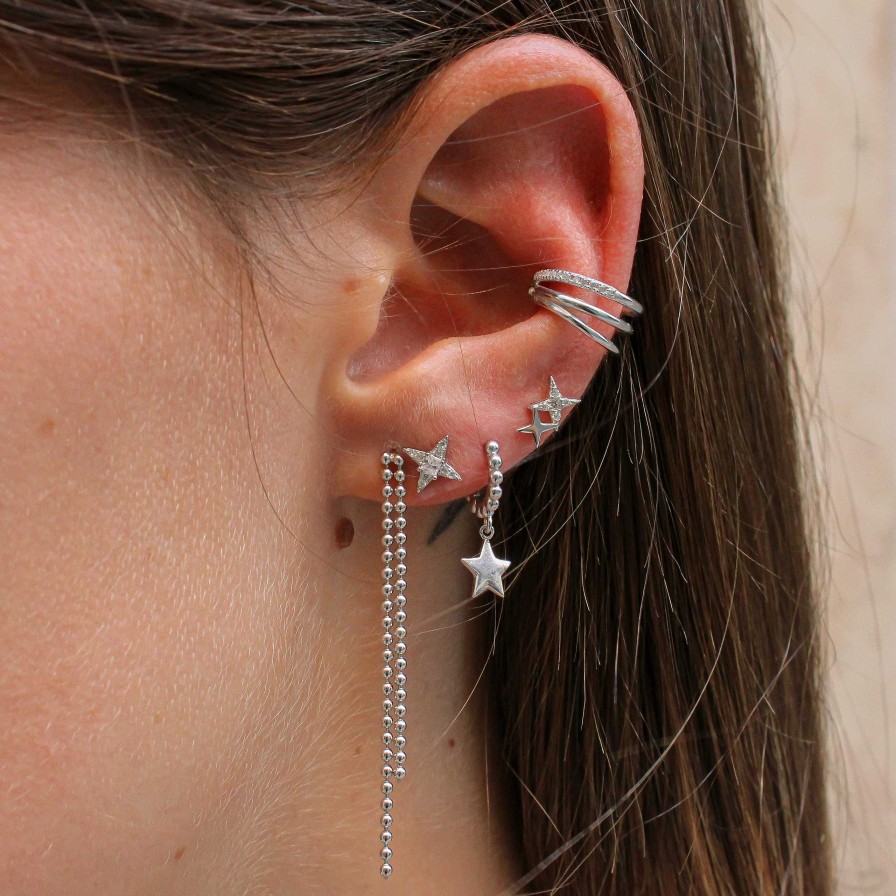 Joyas Plata Joyeria Luis Luna | Ear Cuff Farah Plata