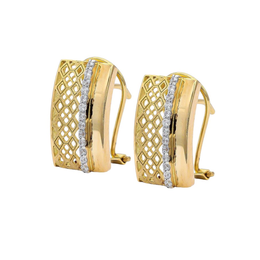 Joyas Oro 18K Joyeria Luis Luna | Pendientes Talia Oro Bicolor 18K