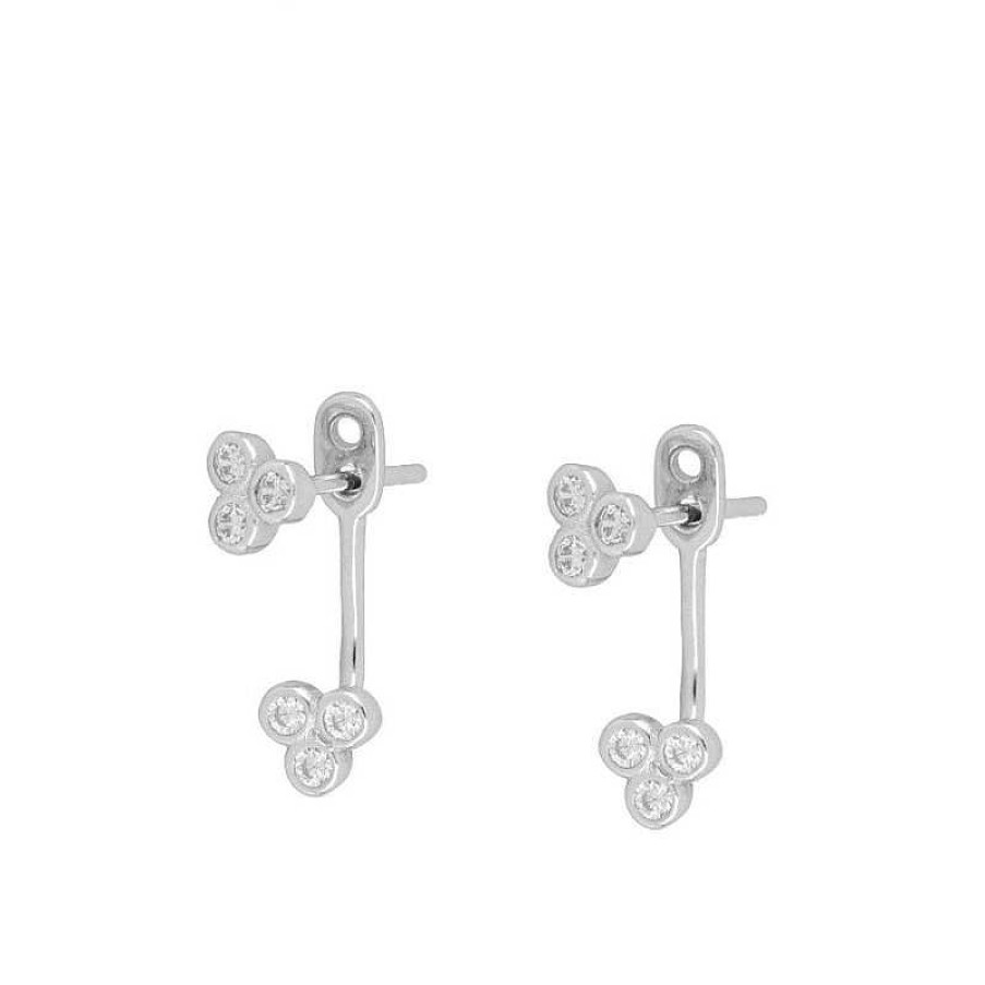 Joyas Plata Joyeria Luis Luna | Pendientes Doble Adis Plata