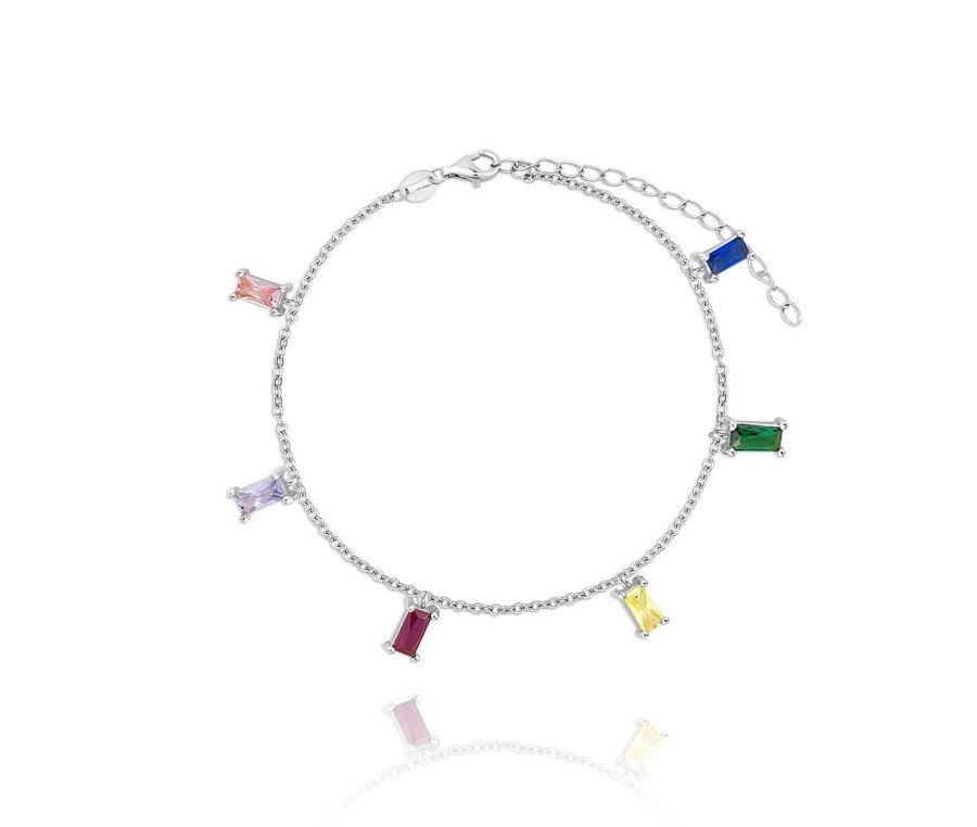 Joyas Plata Joyeria Luis Luna | Pulsera Eira Multicolor Plata