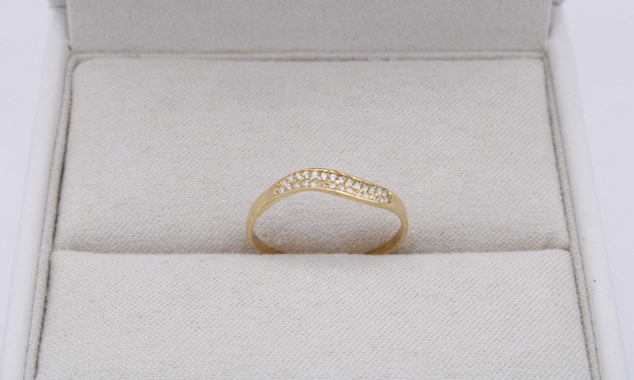 Joyas Oro 18K Joyeria Luis Luna | Anillo Wave Oro 18K