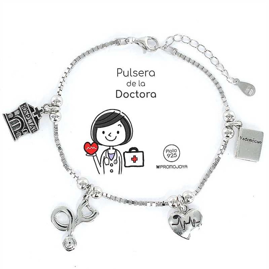 Joyas Plata Joyeria Luis Luna | Pulsera De La Doctora Plata