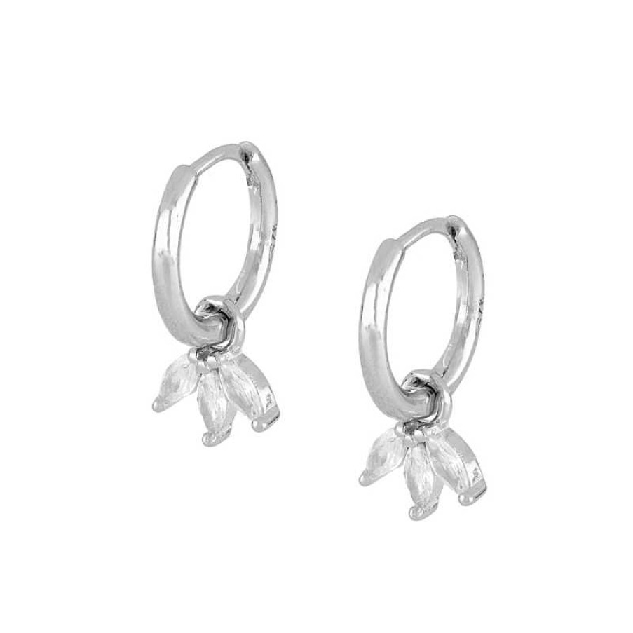 Joyas Plata Joyeria Luis Luna | Aros Casmir White Plata