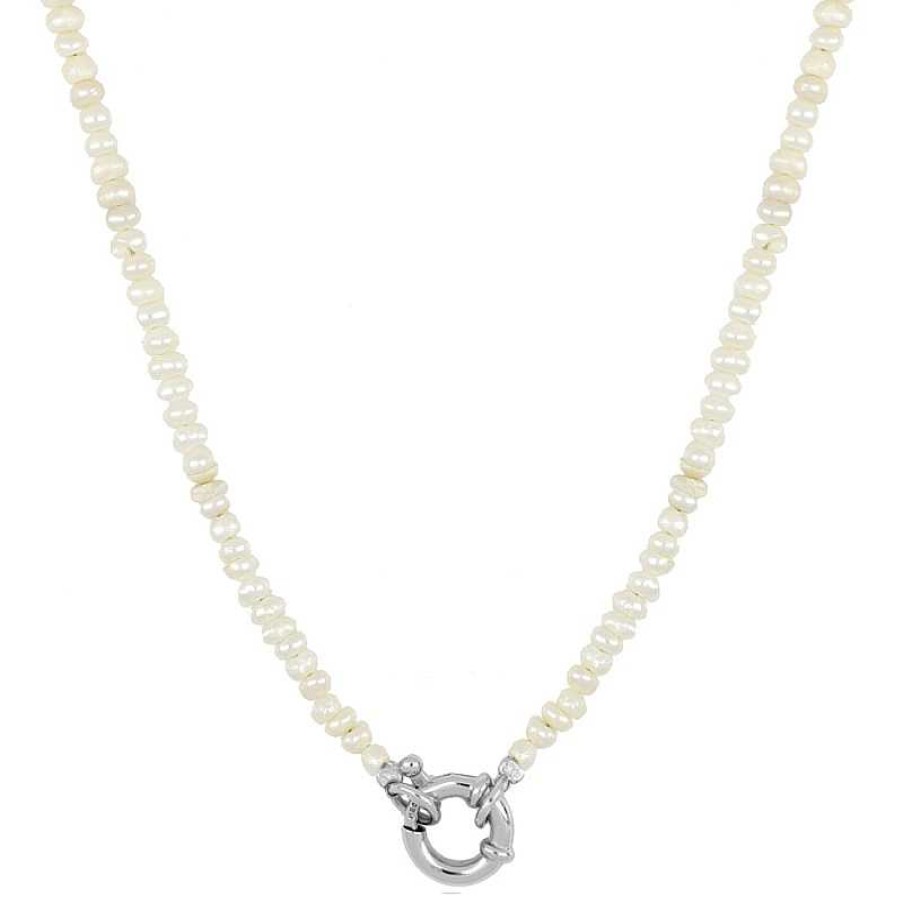 Joyas Plata Joyeria Luis Luna | Collar Anisa Pearl Plata