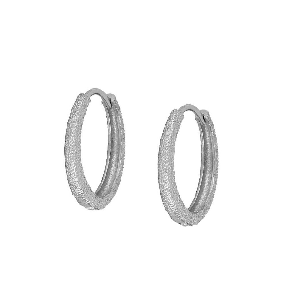 Joyas Plata Joyeria Luis Luna | Aros Paint 20Mm Plata