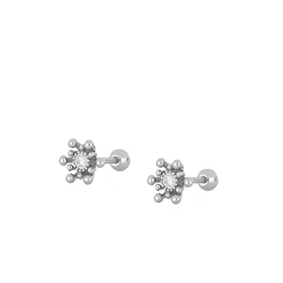 Joyas Plata Joyeria Luis Luna | Piercing Florita Plata