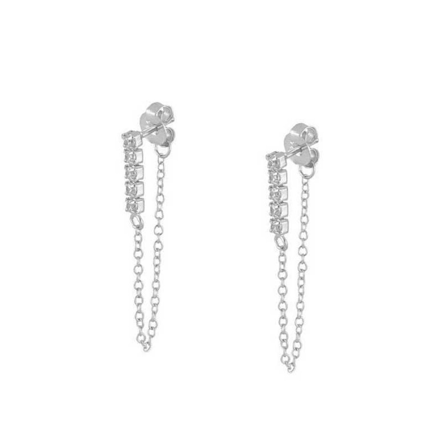 Joyas Plata Joyeria Luis Luna | Pendientes Dune Chain Plata