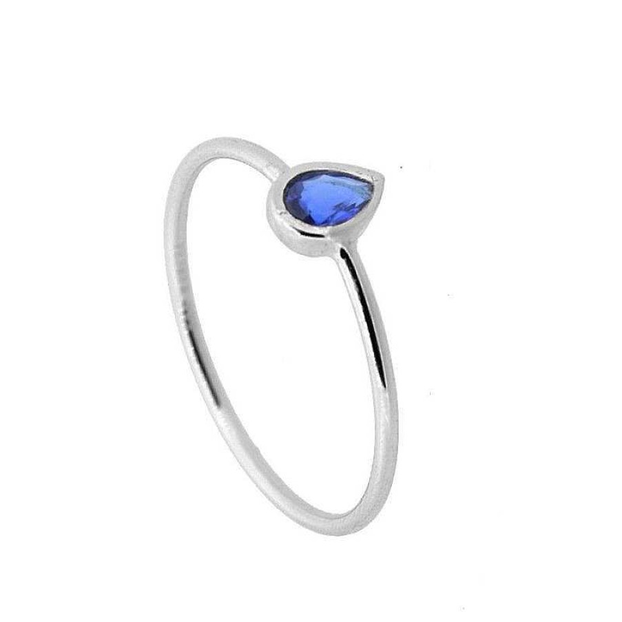 Joyas Plata Joyeria Luis Luna | Anillo Belisa Blue Plata