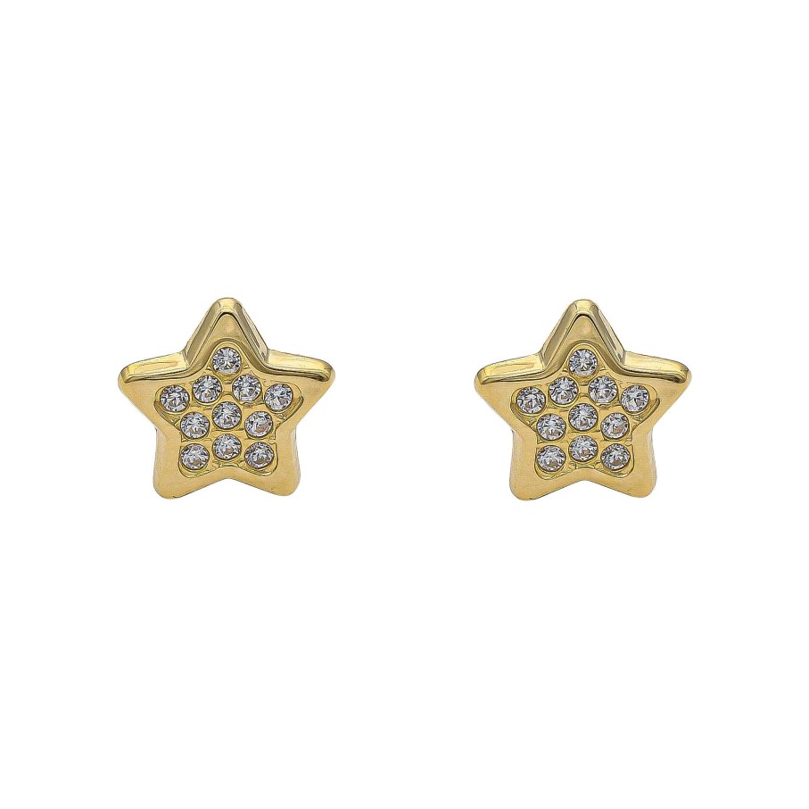 Joyas Oro 18K Joyeria Luis Luna | Pendientes Star Oro 18K