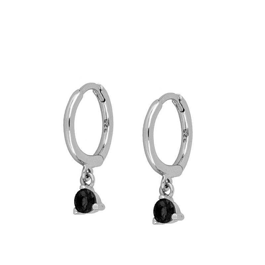 Joyas Plata Joyeria Luis Luna | Aros Dunia Black Plata