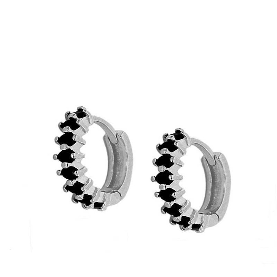 Joyas Plata Joyeria Luis Luna | Aros Grecia Black Plata