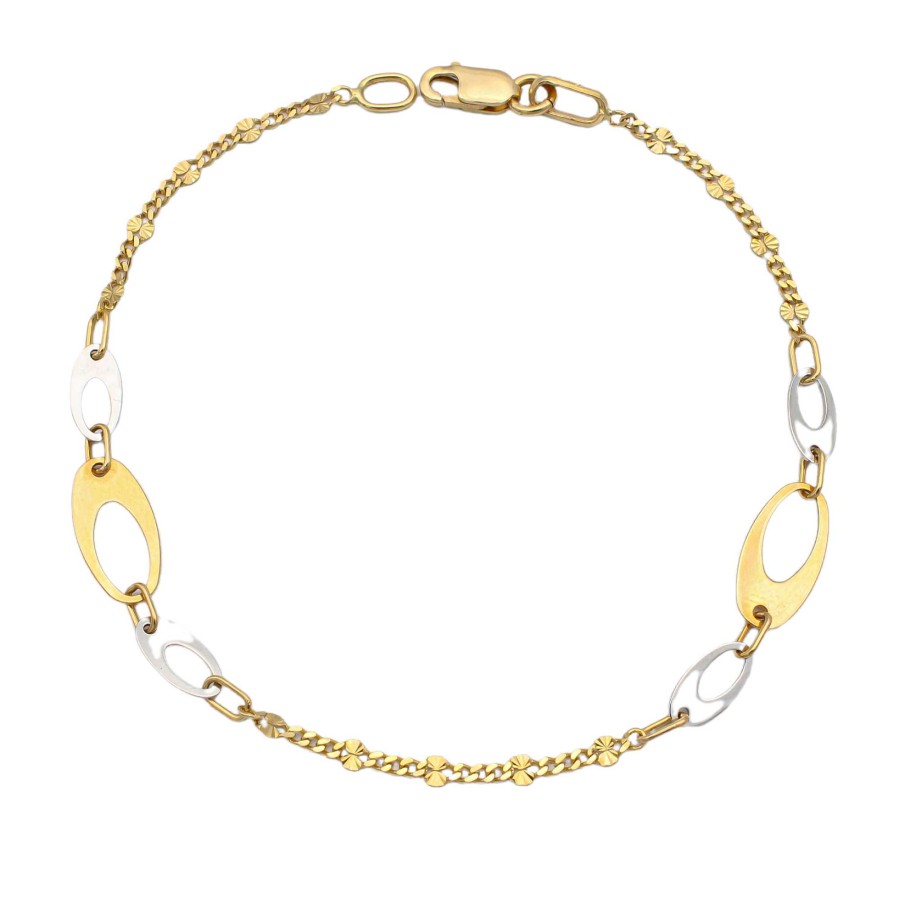 Joyas Oro 18K Joyeria Luis Luna | Pulsera Wave Oro Bicolor 18K