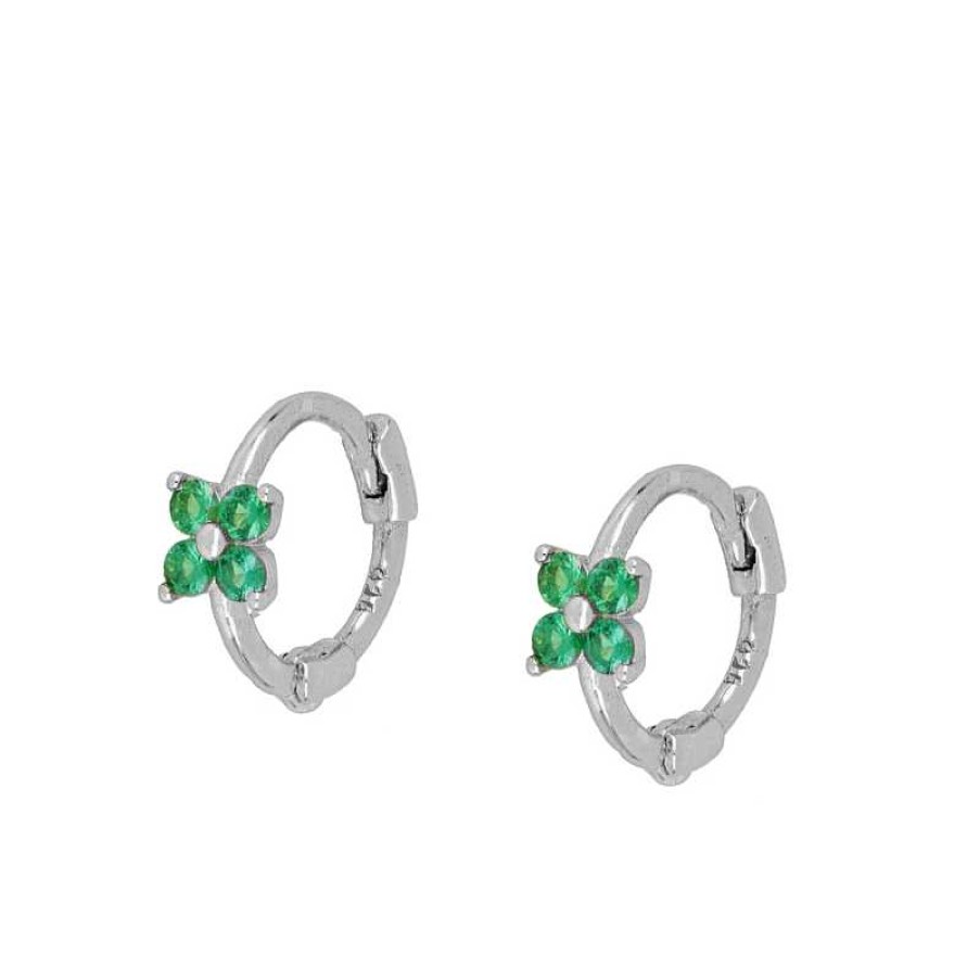 Joyas Plata Joyeria Luis Luna | Aros Link Green Plata