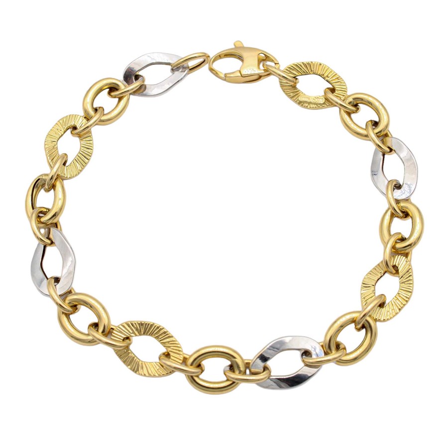 Joyas Oro 18K Joyeria Luis Luna | Pulsera Belinda Oro Bicolor 18K