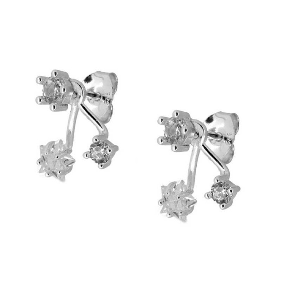 Joyas Plata Joyeria Luis Luna | Pendientes Triple Lais Plata