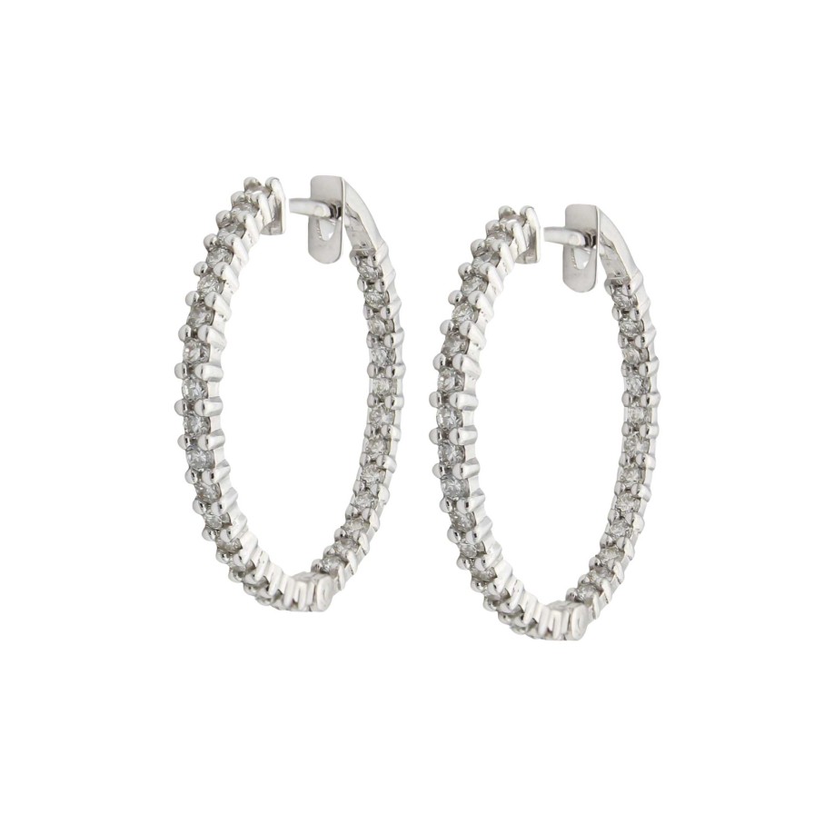 Boda Joyeria Luis Luna | Aros Selina Diamantes 0,75Ct Oro Blanco 18K