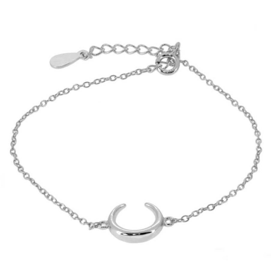 Joyas Plata Joyeria Luis Luna | Pulsera Half Horn Plata