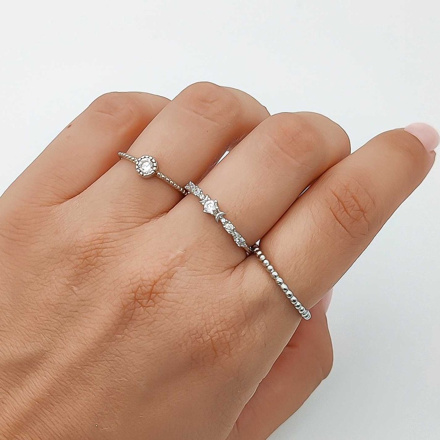 Joyas Plata Joyeria Luis Luna | Anillo Dots Plata