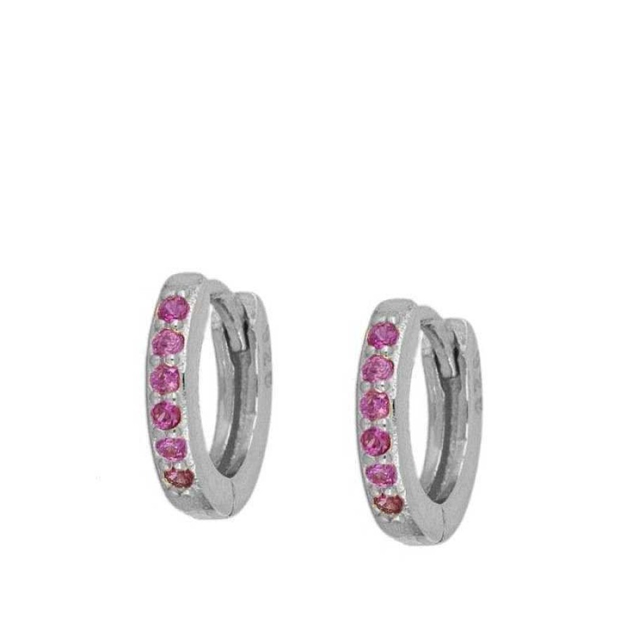 Joyas Plata Joyeria Luis Luna | Aros Acra Pink Plata