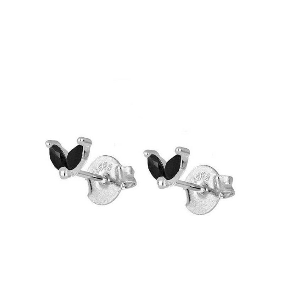 Joyas Plata Joyeria Luis Luna | Pendientes Flea Black Plata