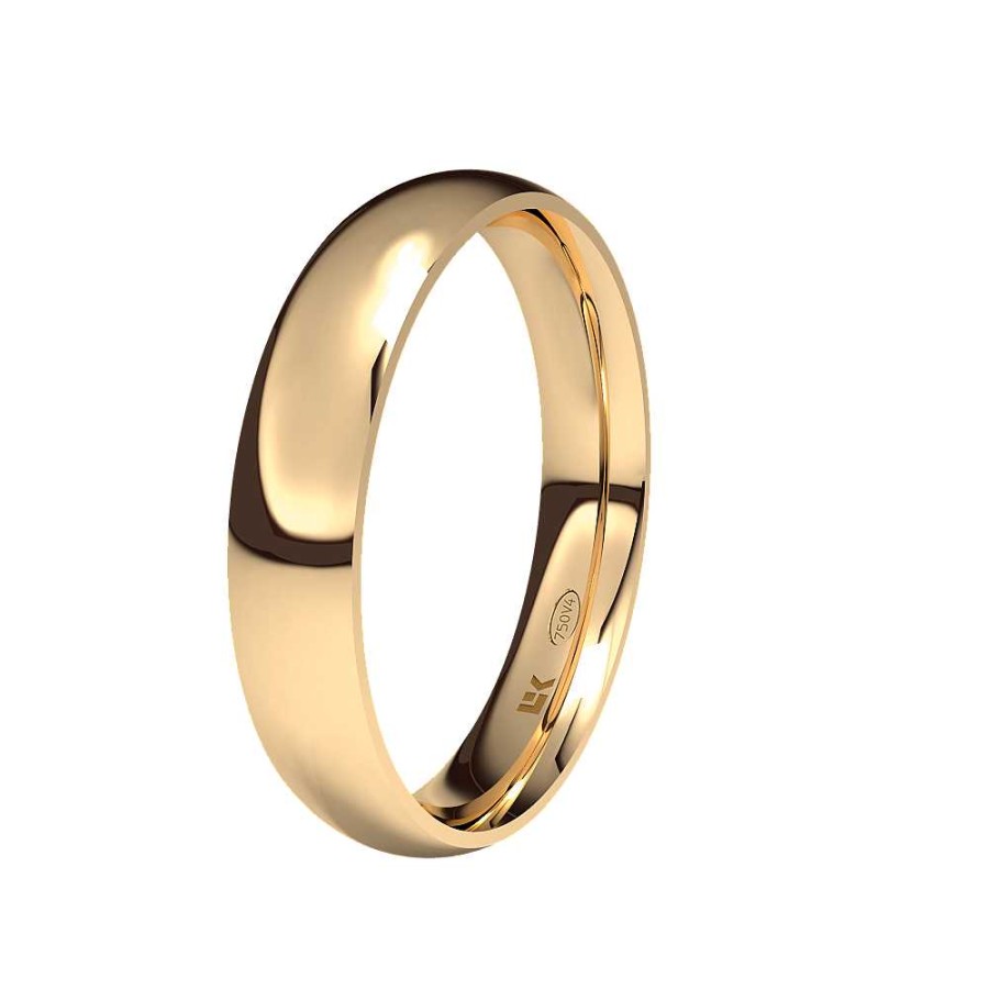 Boda Joyeria Luis Luna | Alianza Classic 4Mm Eleka Oro Rosa 18K