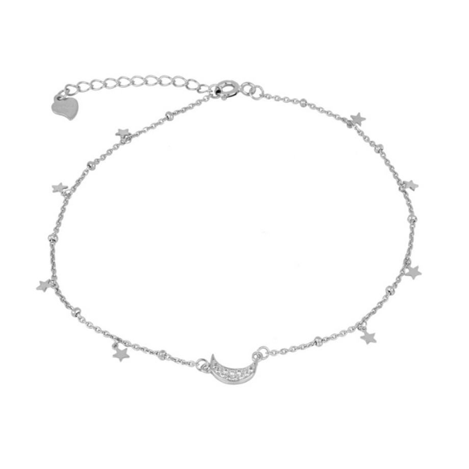 Joyas Plata Joyeria Luis Luna | Tobillera Moonlight Plata