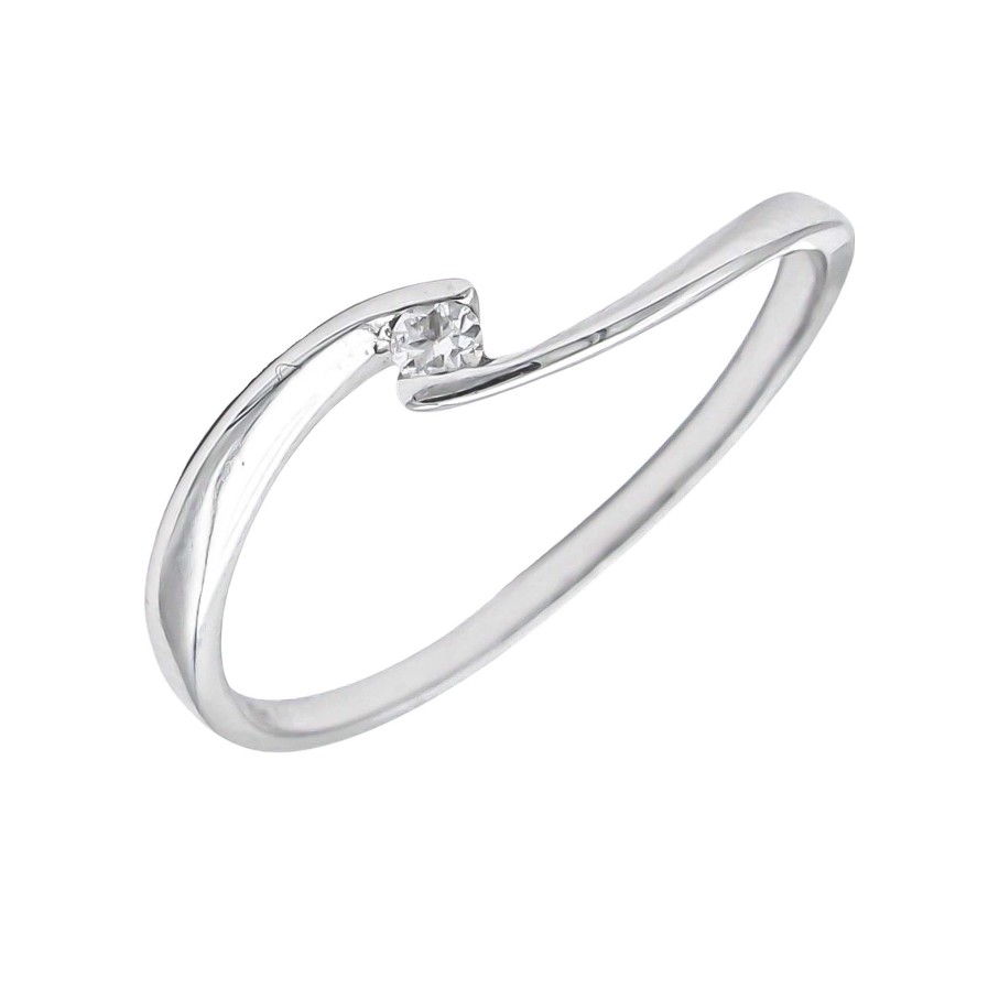 Boda Joyeria Luis Luna | Anillo Scarlett Diamante G-Vs Oro Blanco 18K