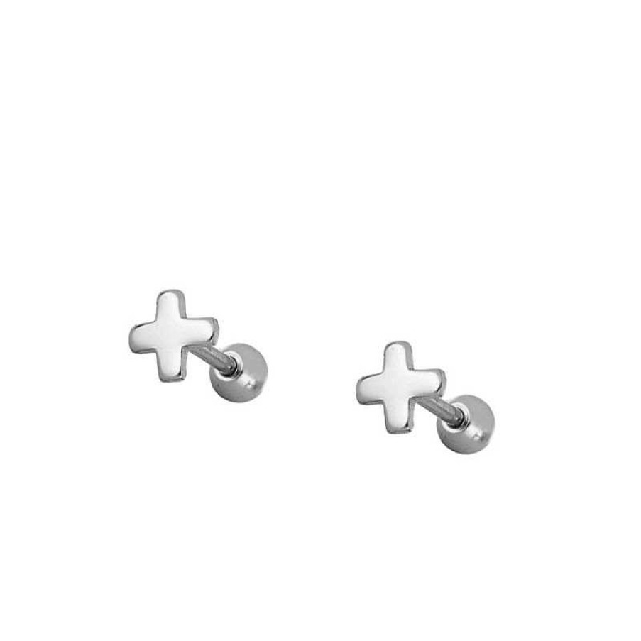 Joyas Plata Joyeria Luis Luna | Piercing Cross Plata