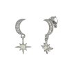 Joyas Plata Joyeria Luis Luna | Pendientes Moonshine Plata