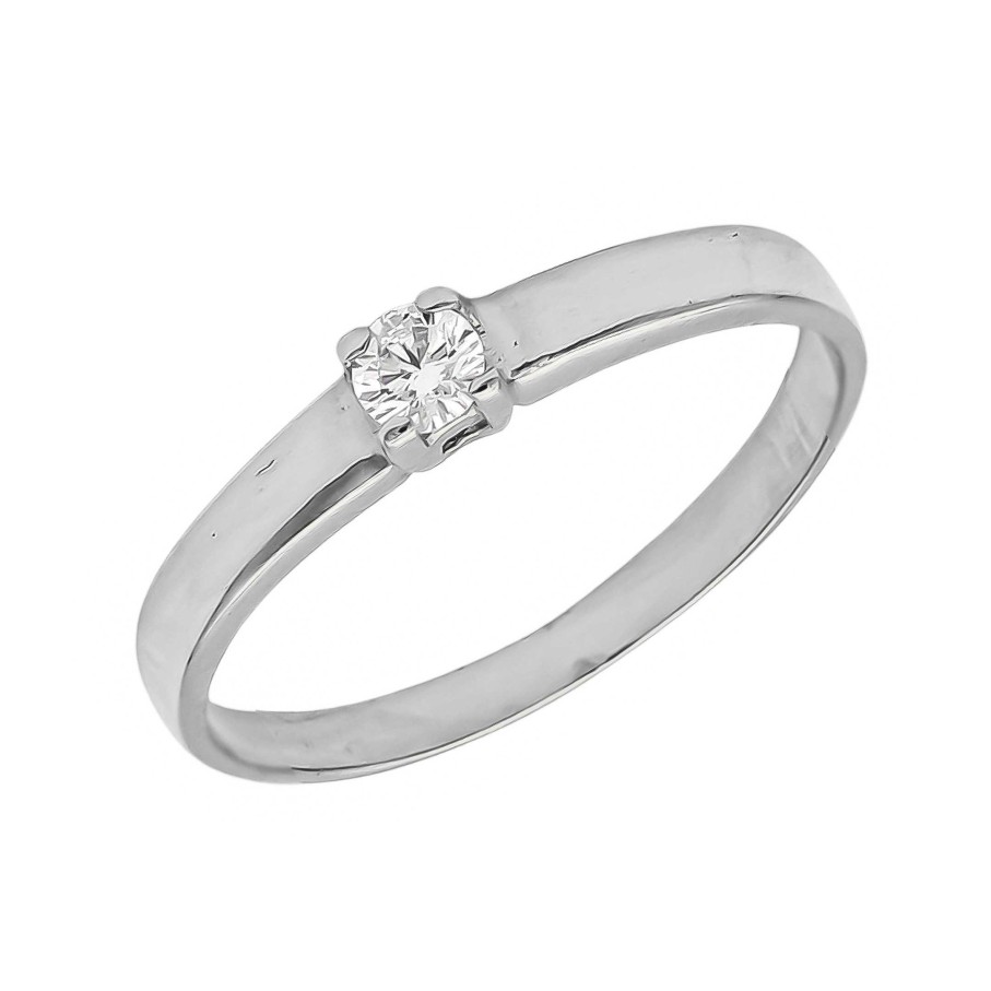 Boda Joyeria Luis Luna | Anillo Naya Diamante 0,08Ct G-Si Oro Blanco 18K