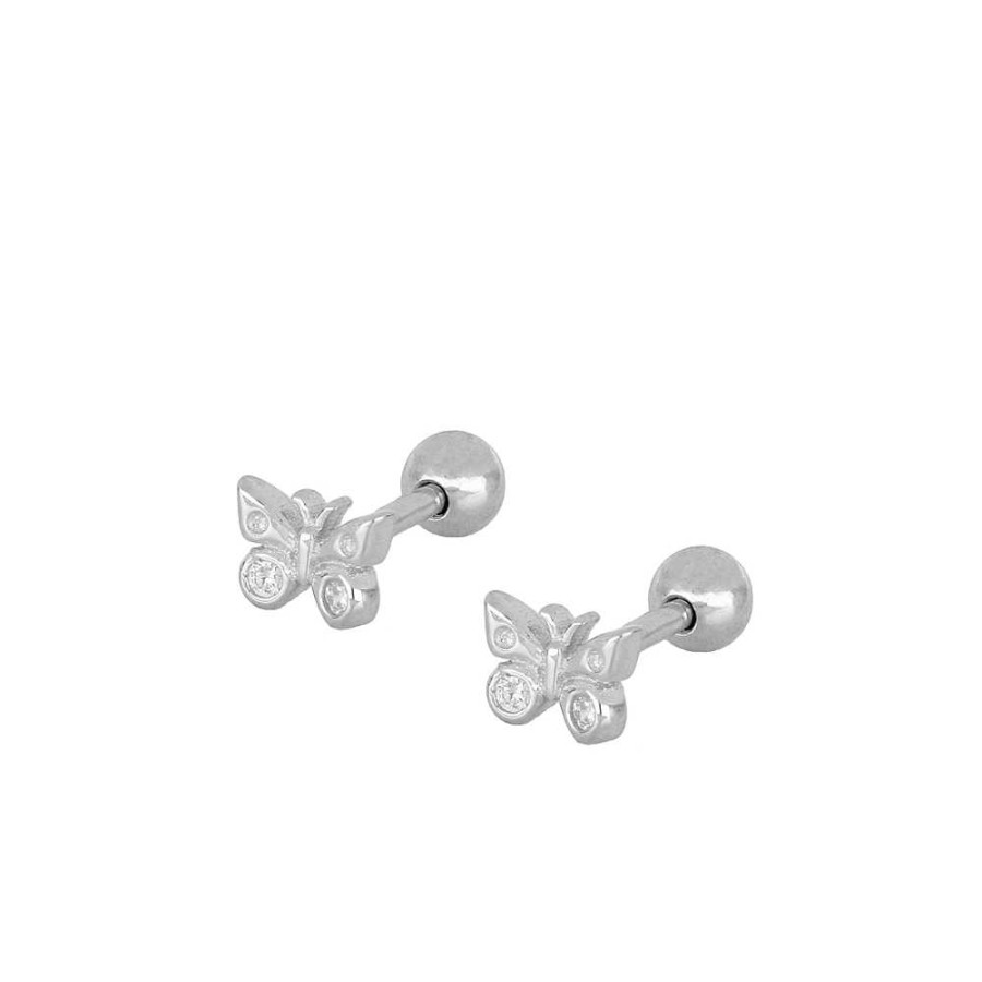 Joyas Plata Joyeria Luis Luna | Piercing Mariposa Plata