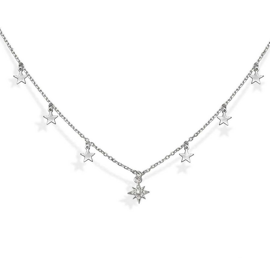 Joyas Plata Joyeria Luis Luna | Gargantilla Stars Polar Plata