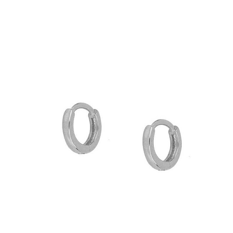 Joyas Plata Joyeria Luis Luna | Aros Lue 8Mm Plata