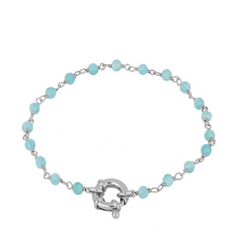 Joyas Plata Joyeria Luis Luna | Pulsera Amur Amazonita Plata