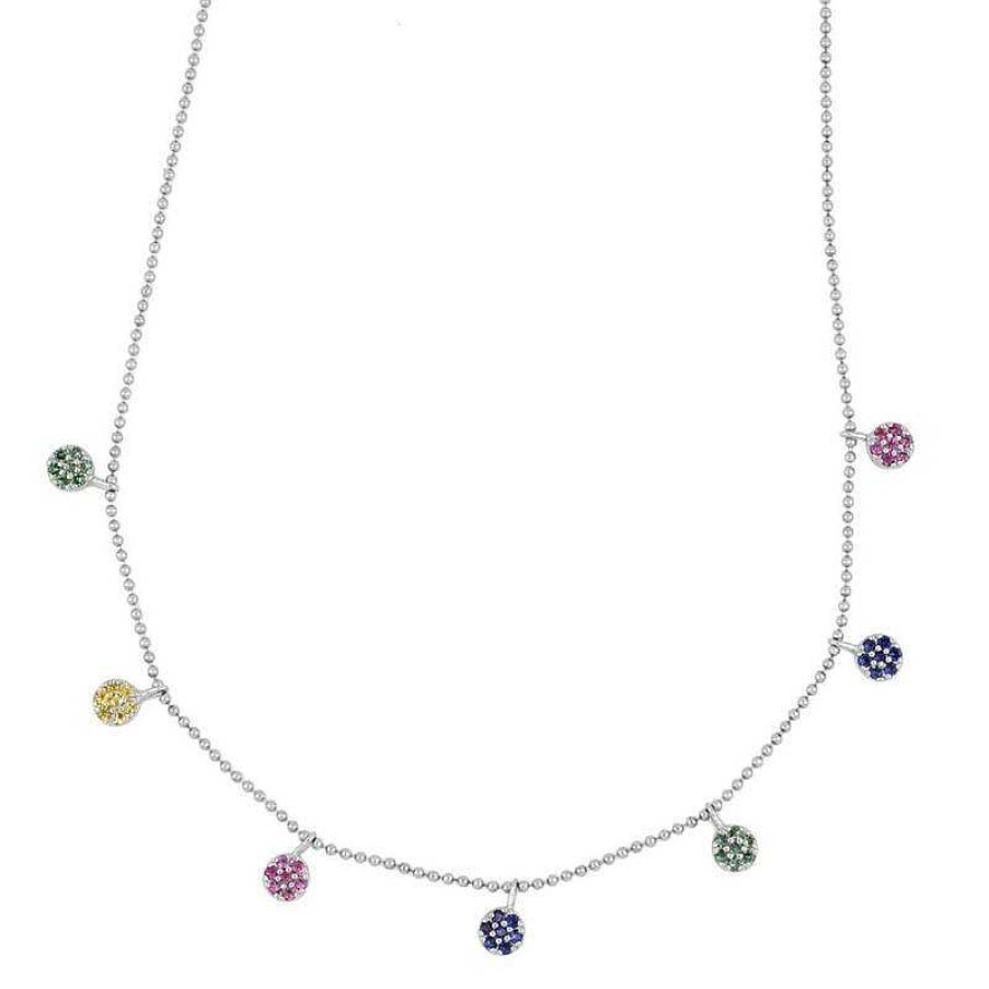 Joyas Plata Joyeria Luis Luna | Gargantilla Corine Multicolor Plata