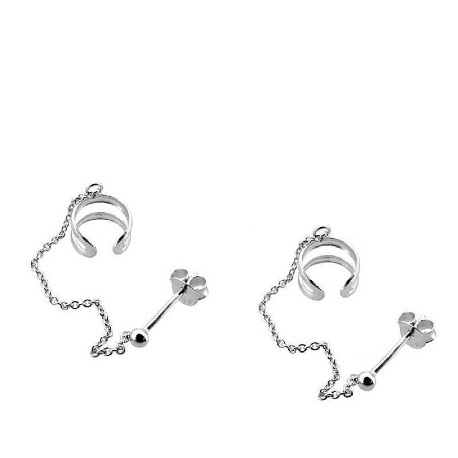 Joyas Plata Joyeria Luis Luna | Ear Cuff Naipur Chain Plata