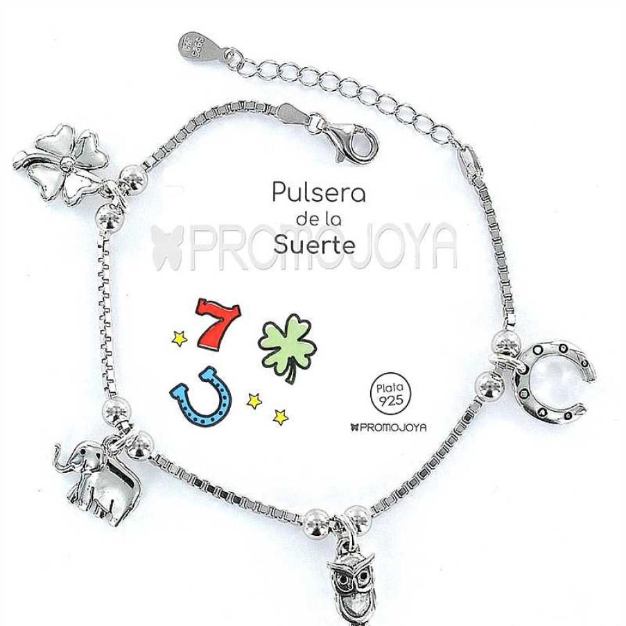 Joyas Plata Joyeria Luis Luna | Pulsera De La Suerte Plata