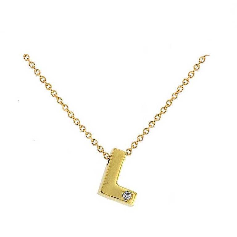 Diamantes Joyeria Luis Luna | Gargantilla Diamond Letter Oro 18K