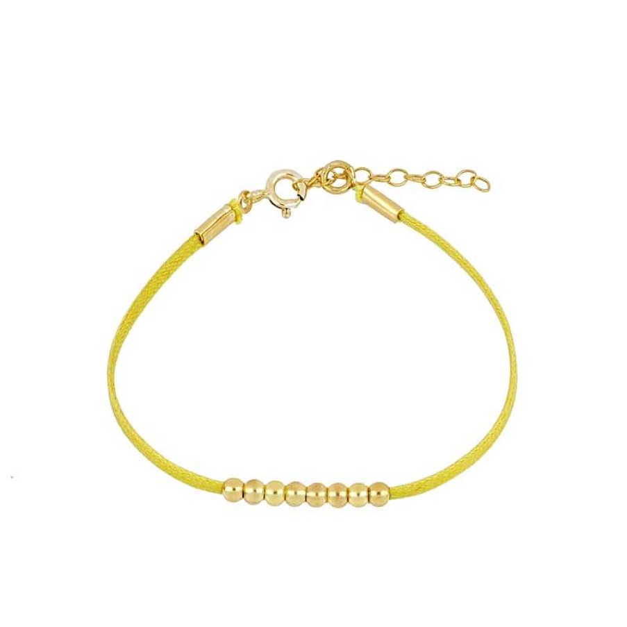 Joyas Plata Joyeria Luis Luna | Pulsera Bolly Amarillo Plata Dorada